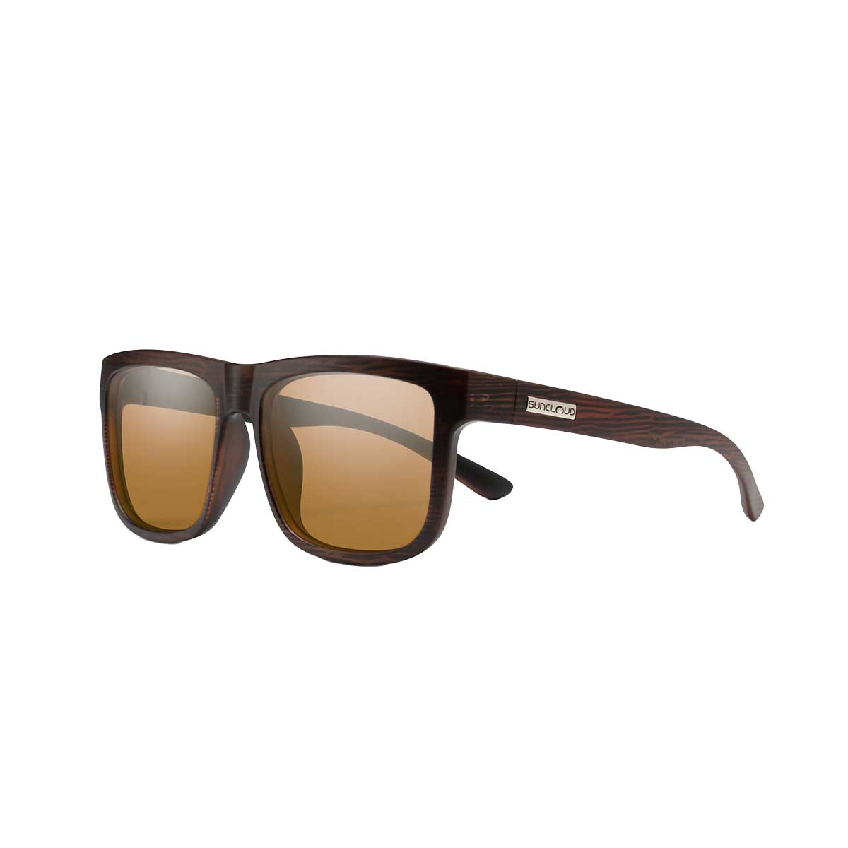 Suncloud Quiver Sunglasses Polarized in Burnished Brown with Brown